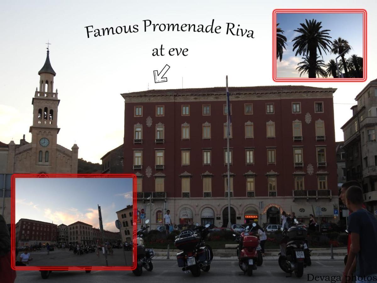 Famous Promenade Riva Apartment Split Eksteriør bilde